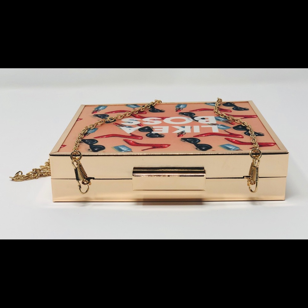 One of a kind handmade statement clutch. - Picture 2 of 3